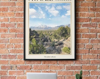 Mt Yale Colorado Print, Rocky Mountain Landscape Art (Digital Download)