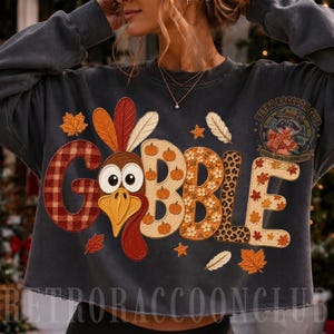 PNG de pavo de Acción de Gracias, PNG de pavo coqueto, PNG de estampado de leopardo, PNG de cuadros vichy, PNG de letras otoñales, PNG de patchwork, cuadros escoceses, calabazas
