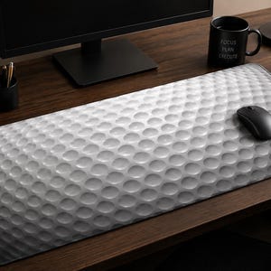 Tapis de bureau texturé balle de golf | Tapis de souris motif golf