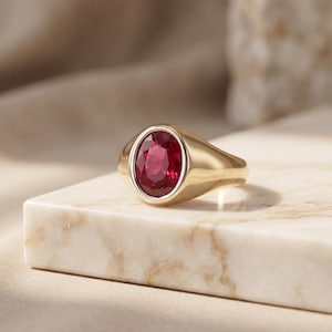 Kvadratisk slipad labradorrubinring för män, svart rodium 925 sterlingsilver i statement-stil