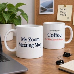 Sarcastic Office Ceramic Mug | Funny Work From Home Cup, Remote Employee Gift, Coffee Lover Present, Novelty Ceramic Cup, 11 oz