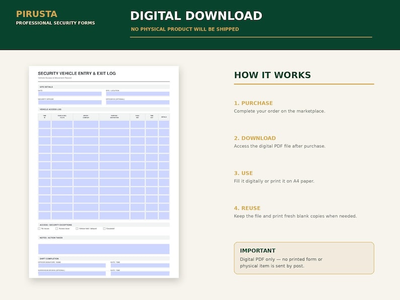 Peut inclure: Un formulaire num&eacute;rique de registre d'entr&eacute;e et de sortie des v&eacute;hicules de s&eacute;curit&eacute; avec un fond blanc et des champs &agrave; remplir bleu clair. Le document comprend des sections pour les d&eacute;tails du site, les journaux d'acc&egrave;s et les signatures.