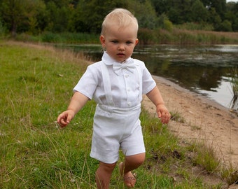 Kleding Jongenskleding Babykleding voor jongens Pakken Echarpe de Cérémonie C Comme Cadeau  3-12 mois 