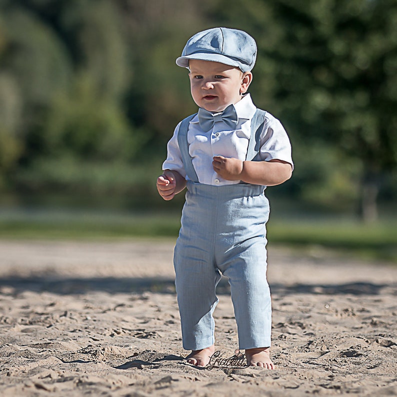 Baby boy wedding suit Ring bearer newsboy outfit Baby boy Etsy
