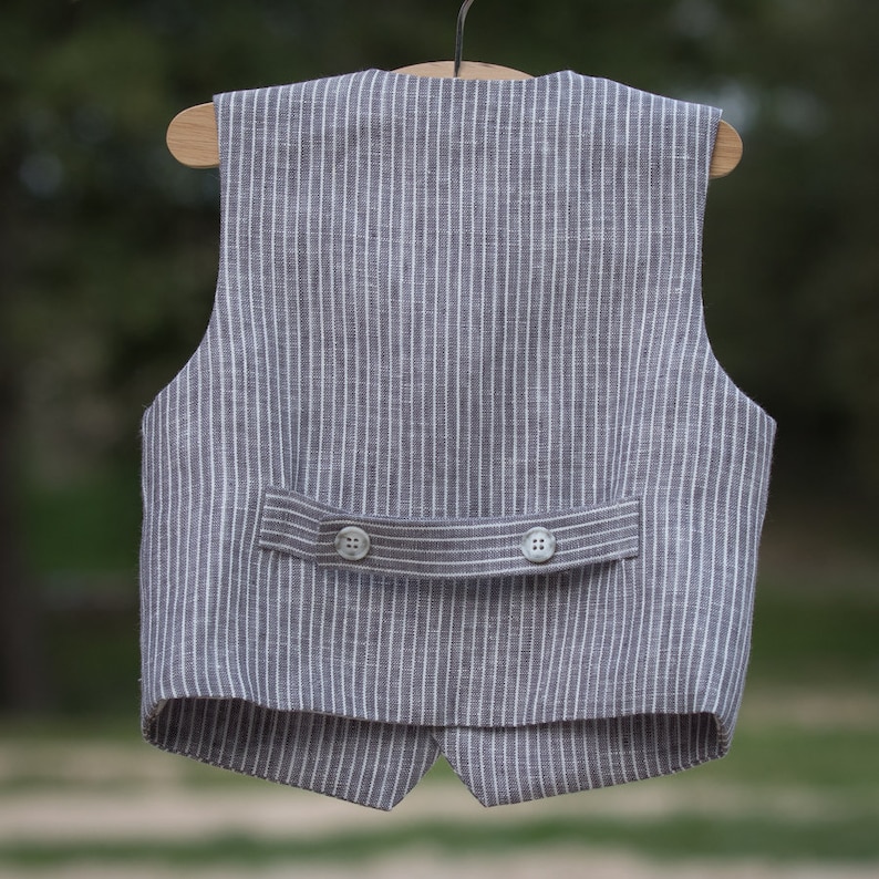 Baby Boy Gray Suit Toddler Boy Romper Vest Page Boy Outfit Etsy