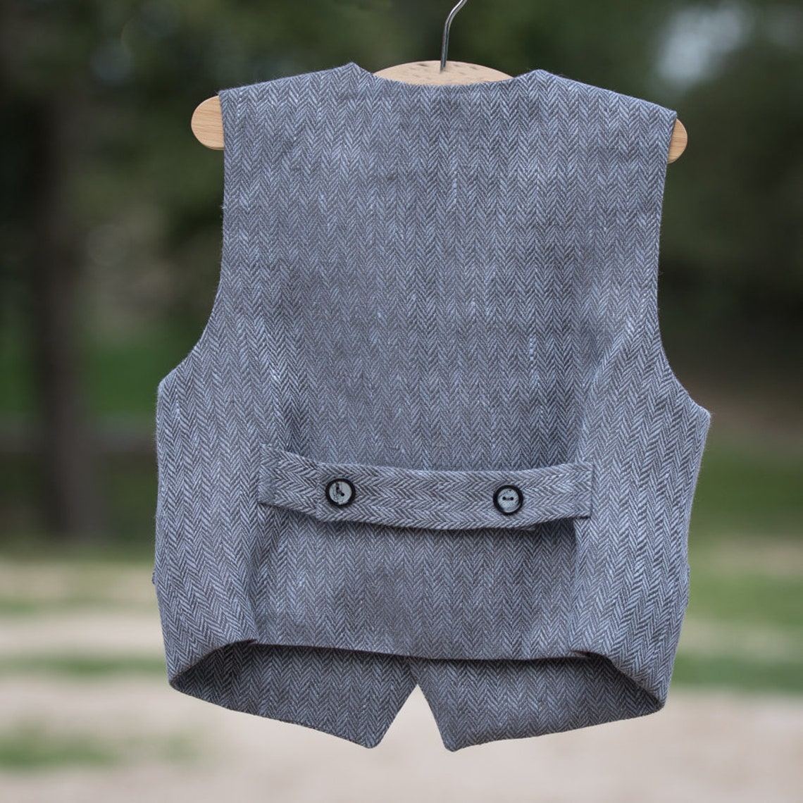 Toddler boy vest pants shirt Baby boy gray linen outfit Page Etsy