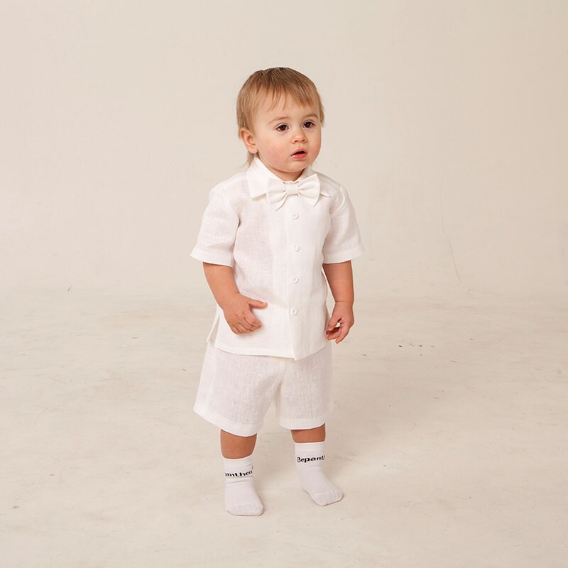 Baby boy white suit Baptism outfit Christening suit Baby boy Etsy