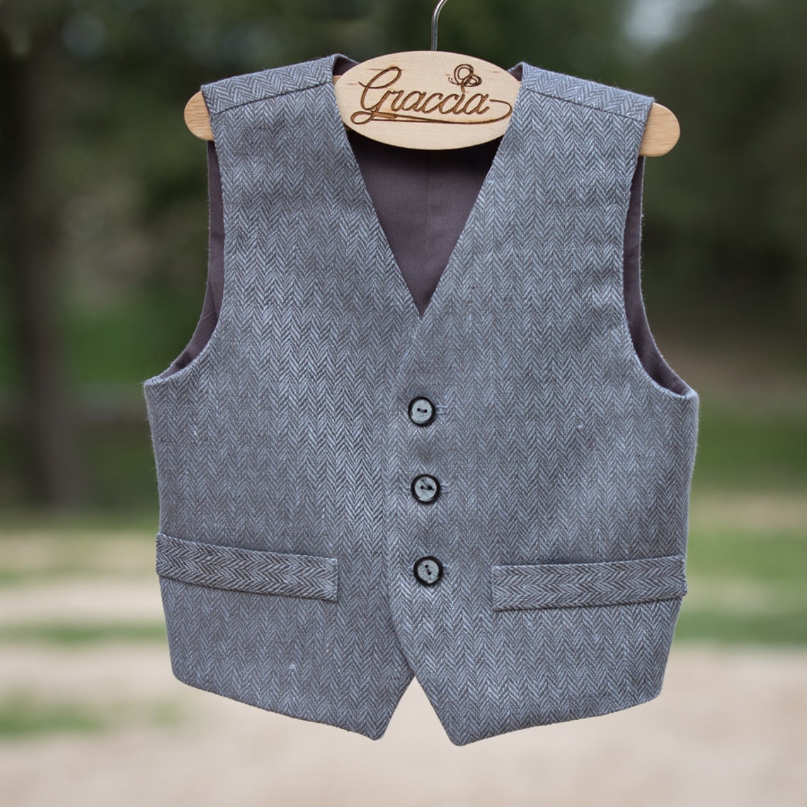 Toddler Boy Vest Pants Shirt Baby Boy Gray Linen Outfit Page Etsy Denmark