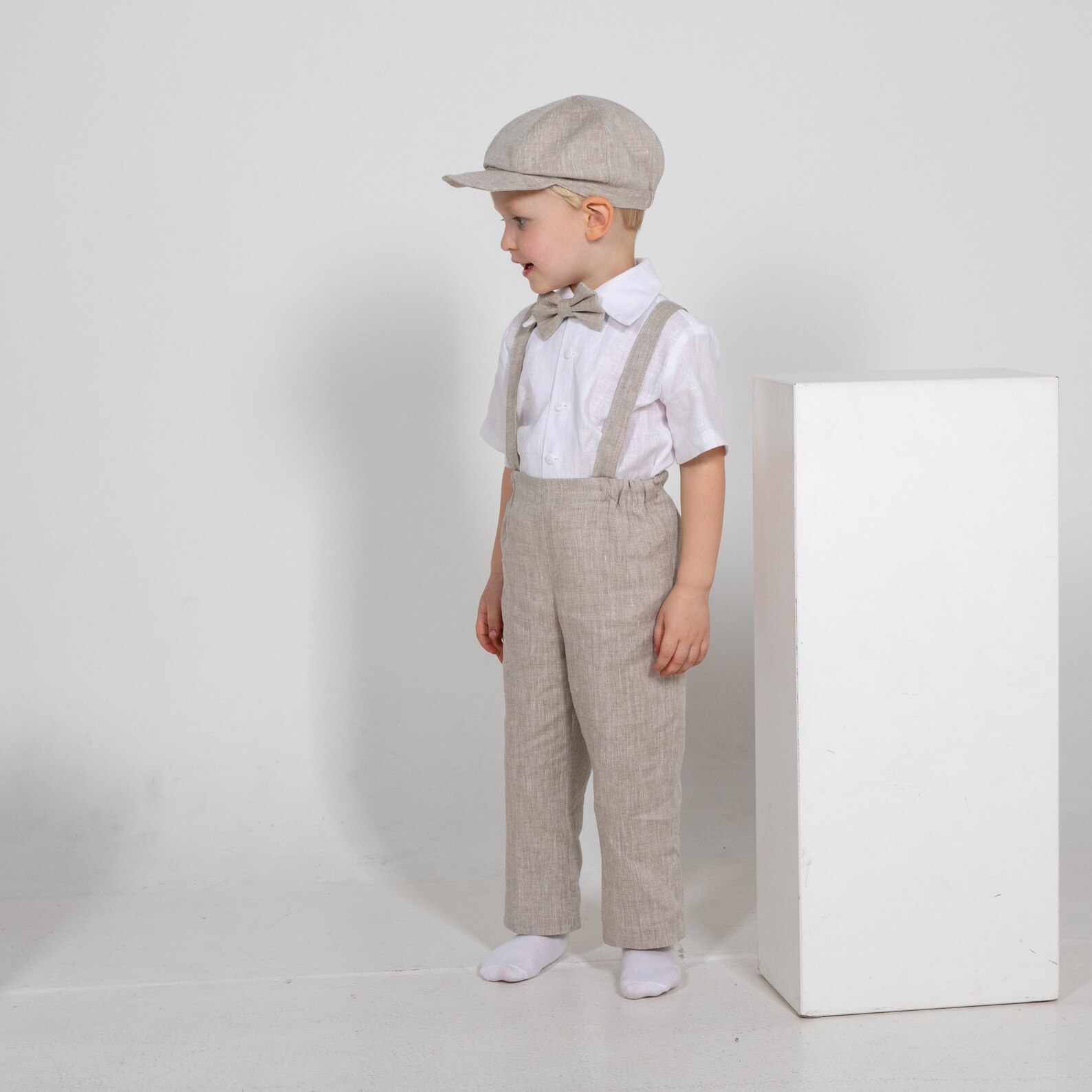 Baby Boy Wedding Outfit Newsboy Ring Bearer Suit Baptism Etsy