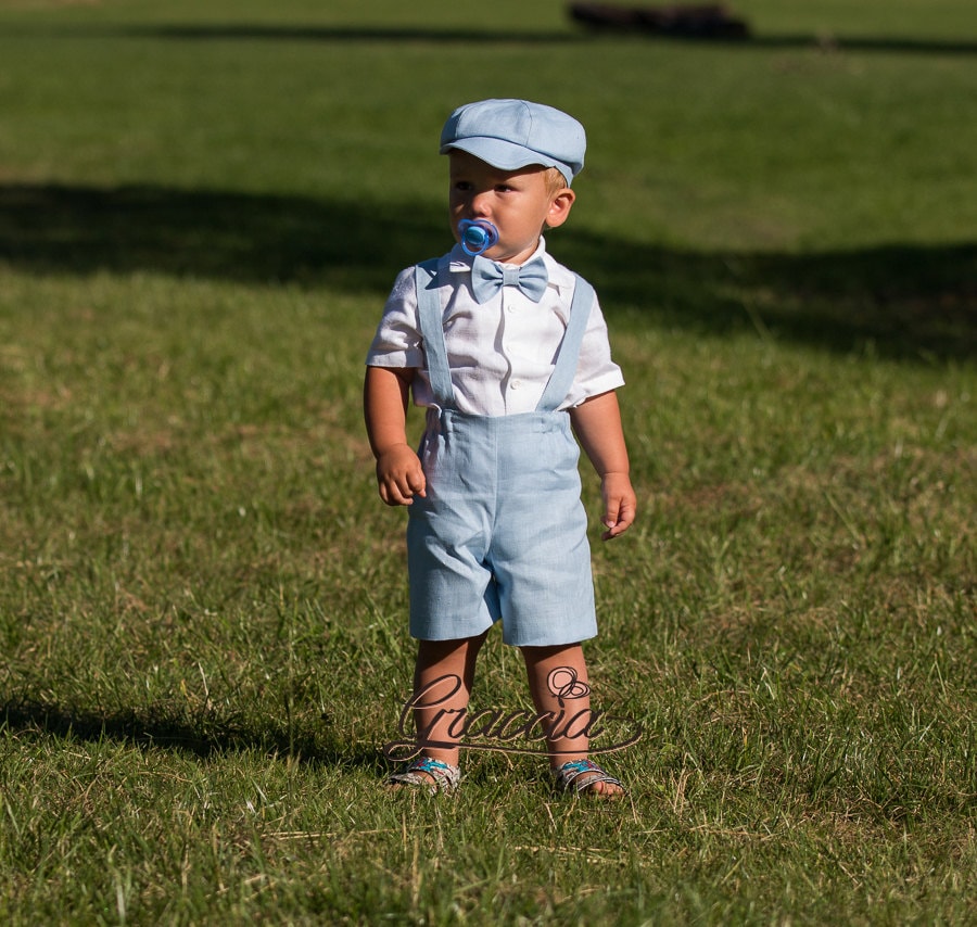 Toddler Boy Light Blue Suit Baby Boy 