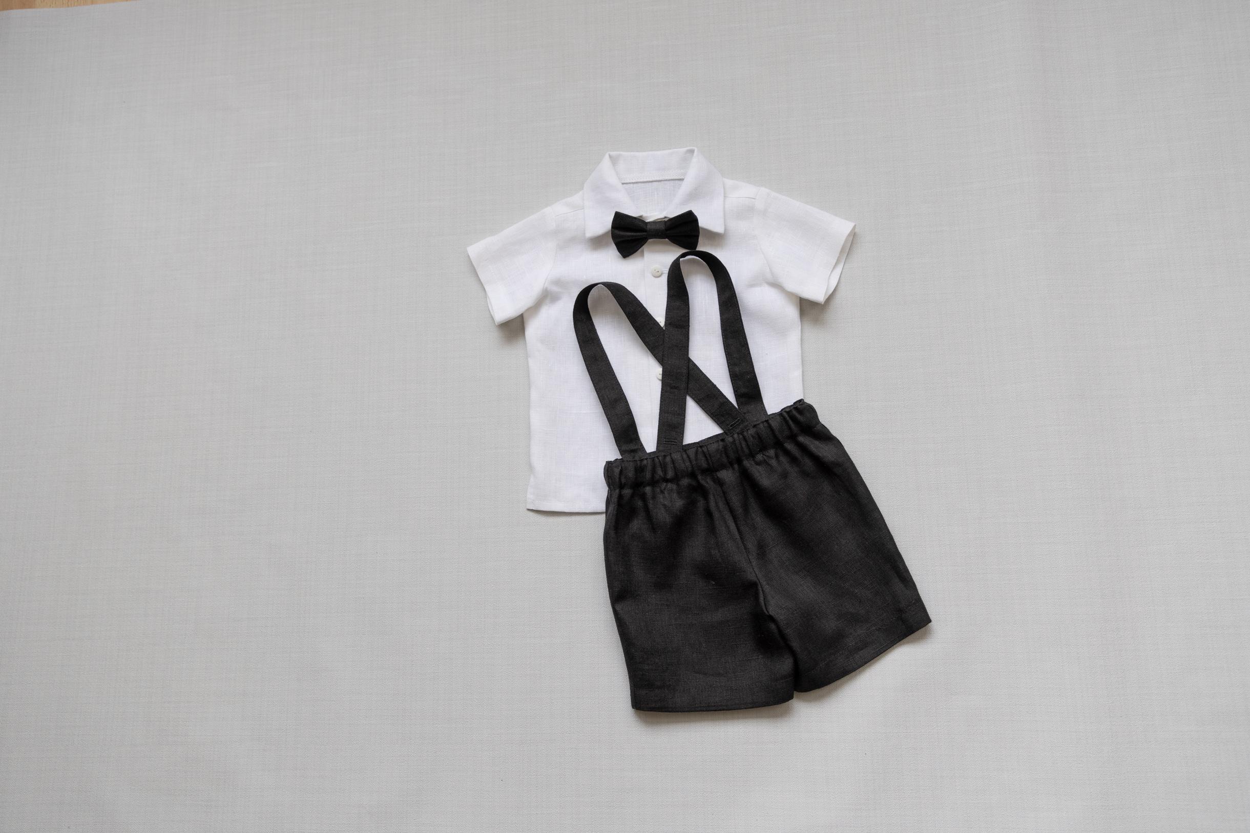 puff sleeve black dress Summer Dress with White Collar and White under-dress Shorts  Ms.Me Fashion