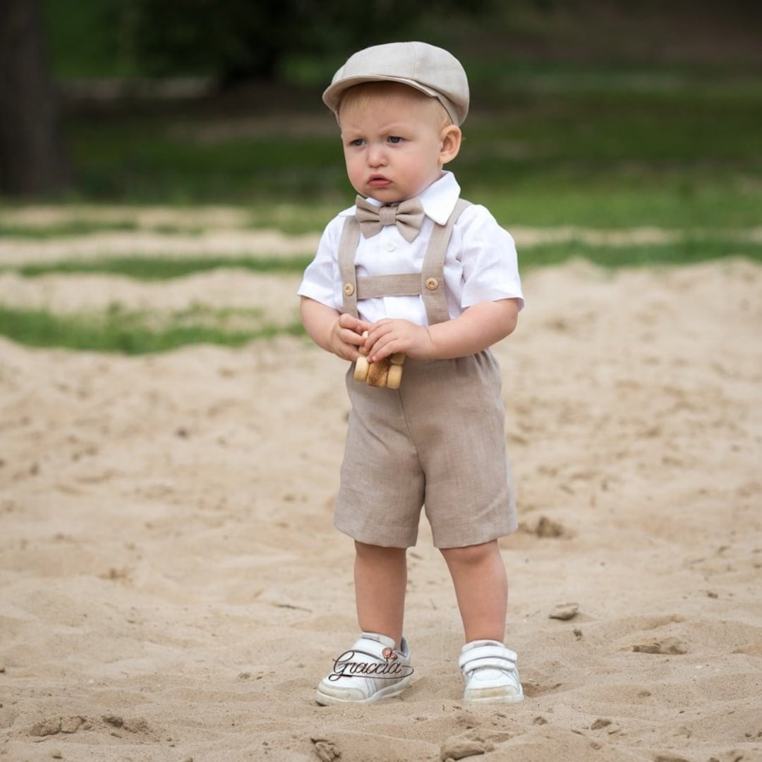 Lin Beige Tenue Mariage Bebe Garcon Ans Ensemble Bébé Garçon En