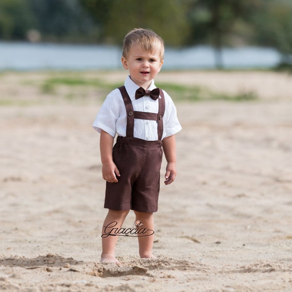 suspender outfit baby boy