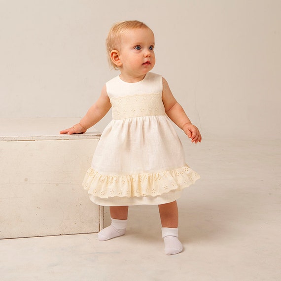 baby girl linen dress