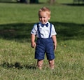 Baby boy navy blue outfit, Toddler boy suspenders suit, Page boy blue outfit, boy linen shorts suspenders shirt, nautical wedding boy suit product logo
