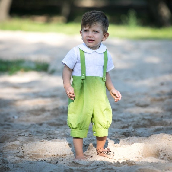 baby boy wedding romper