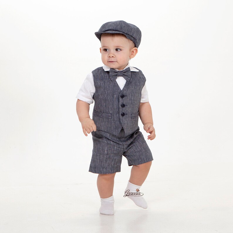 navy blue ring bearer outfit