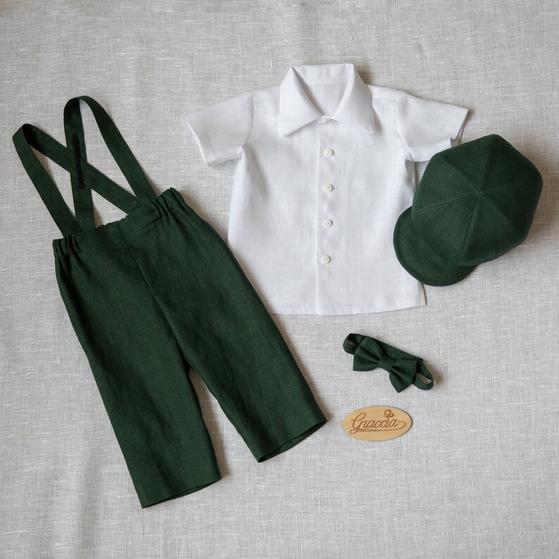 Green Newsboy Outfit Baby Boy Green Outfit Toddler Boy Green Etsy