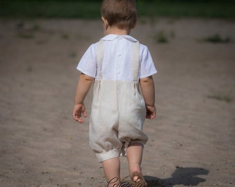 Barboteuse (romper) Pour Bébé En Lin - Taille 6-9 Mois - Neuf Sans étiquettes - Couleur Non Précisée
