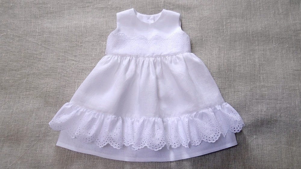Baby Girl White Dress Baptism Gown Christening Dress Girl | Etsy