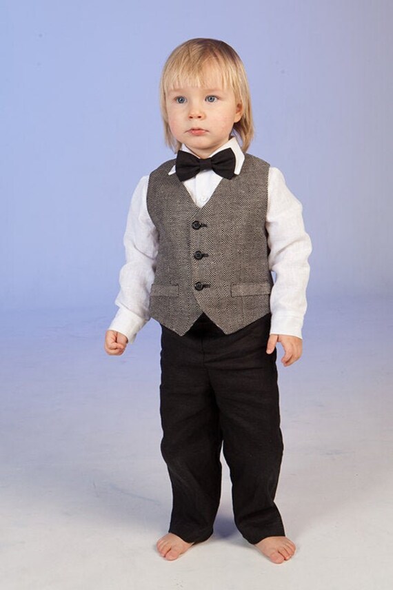 Baby boy black best sale vest