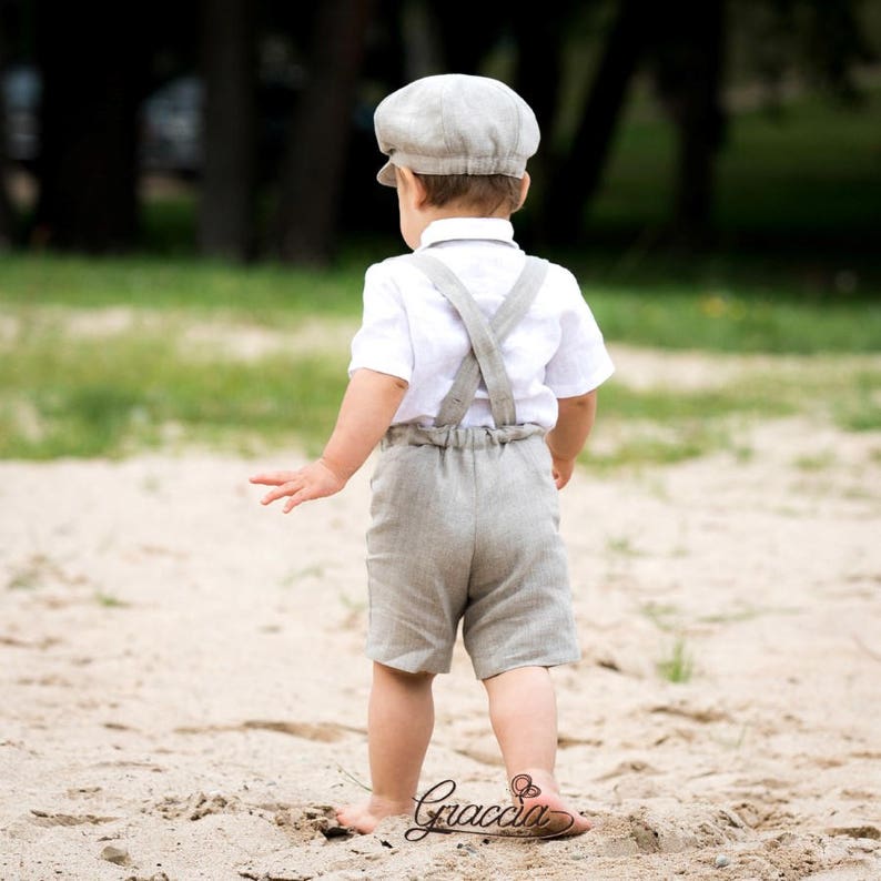 baby boy newsboy hat and suspenders