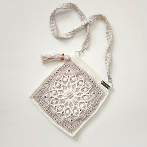 Bolso/bolso boho de cuerpo cruzado/bolso de flecos de hombro vintage hecho a mano artesanal