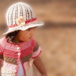 Crochet PATTERN: Isabelle Cardigan ALL SIZES from newborn to 12 months image 3