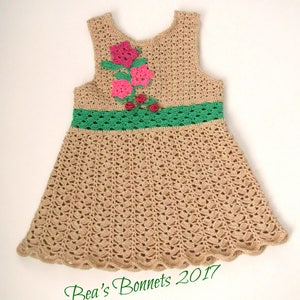 Flower Crochet Baby-sundress-girl-dress-Handmade-Dress-Summer-clothes-baby-dress flower-girl-dress
