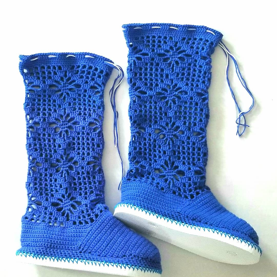 Lacy High Top Boots Fashion Crochet Leggings Leg Warmers - Etsy