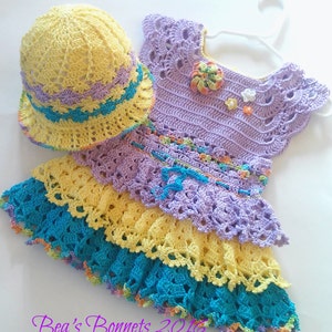 Crochet PATTERN: Primavera Princess Baby-girl-dress-handmade-dress ...
