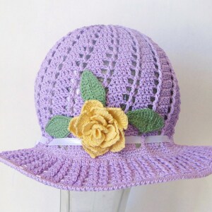 Child sized Spring Easter Bonnet Signature Hat with Triple Calla Lily Flowers image 3