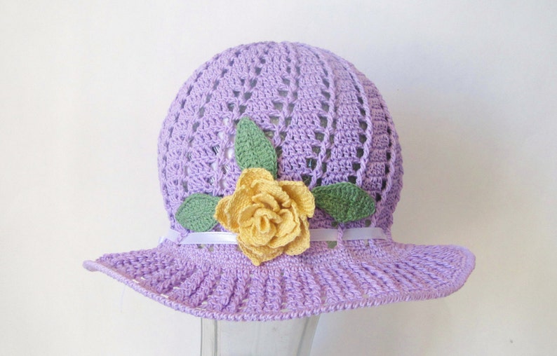 Child sized Spring Easter Bonnet Signature Hat with Triple Calla Lily Flowers image 3