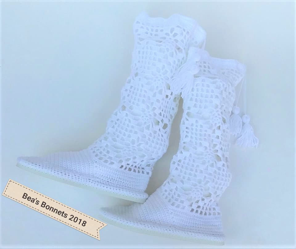 Lacy High Top Boots Fashion Crochet Leggings Leg Warmers - Etsy