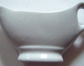 Ironstone White Gravy Boat Creamer Pitcher Elegant Simple
