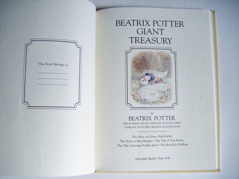 First Edition Beatrix Potter Giant Treasury Hardcover Book - Etsy