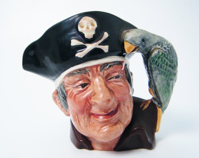 Mid Century Royal Doulton Long John Silver Character Toby Jug Etsy