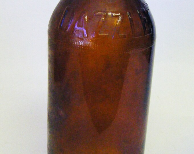 1924 Dazzle Bleach Amber Bottle J. L. Prescott Company Passiac Etsy