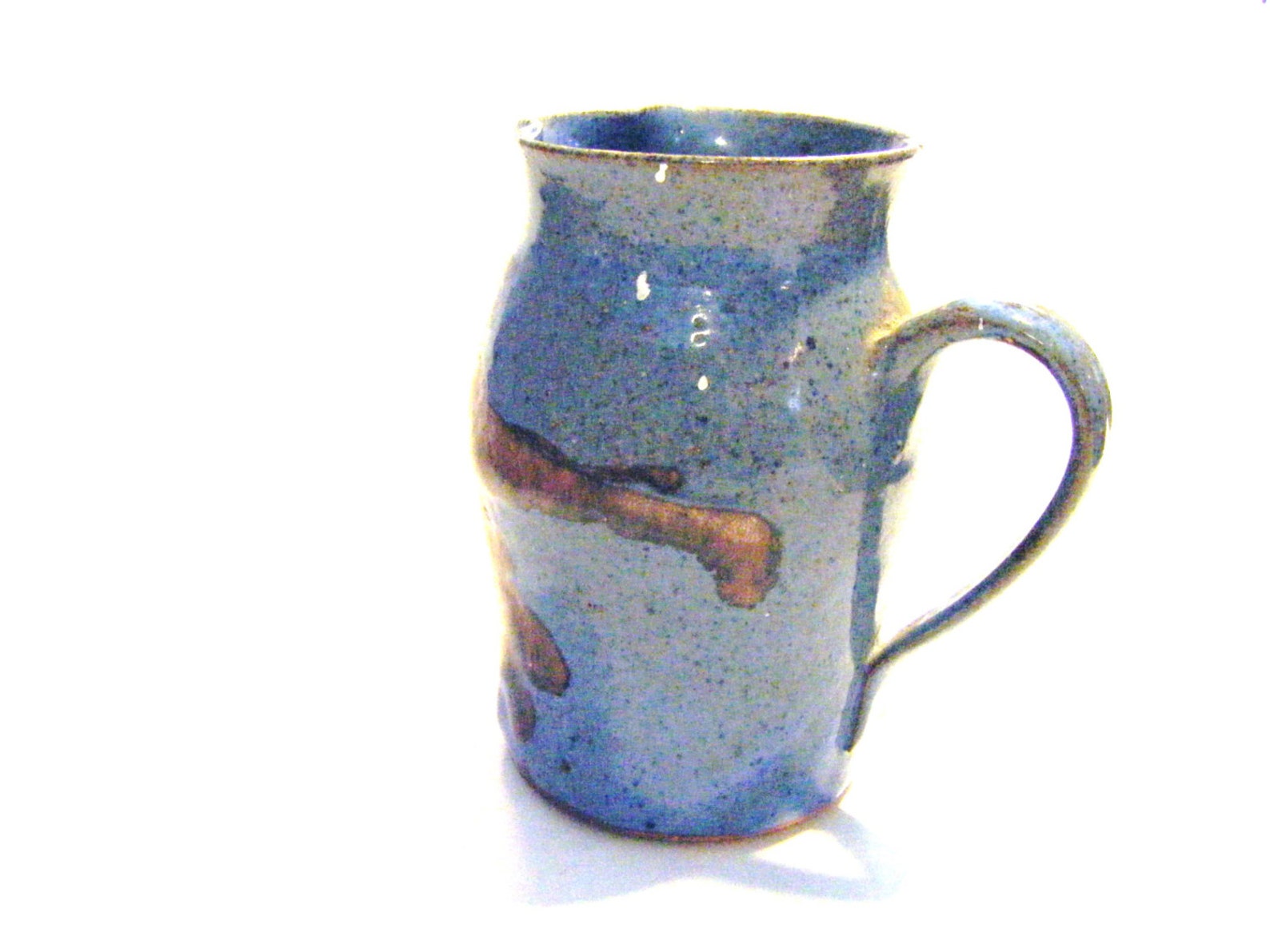 One Of A Kind Fletcher Art Pottery Stoneware Pitcher Signed Etsy