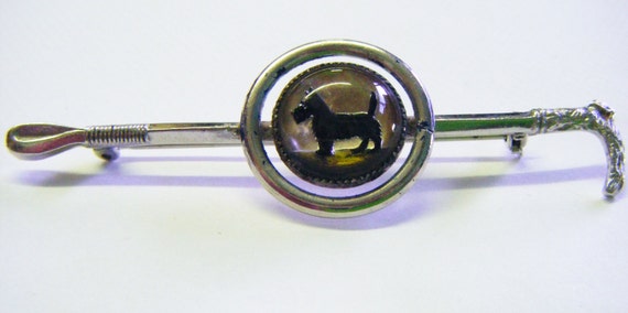 Antique Scotty Dog Brooch