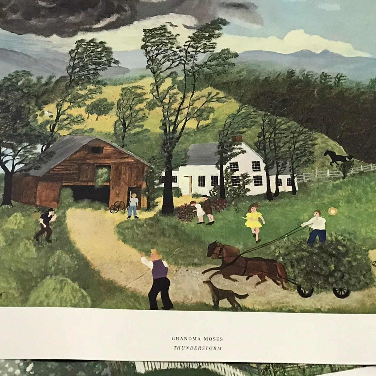 1948 Grandma Moses Print Reproduced in Full Color Ready to Etsy