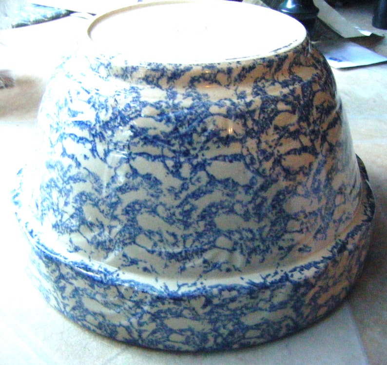 Robinson Ransbottom Roseville Ohio Pottery Blue Spongeware | Etsy