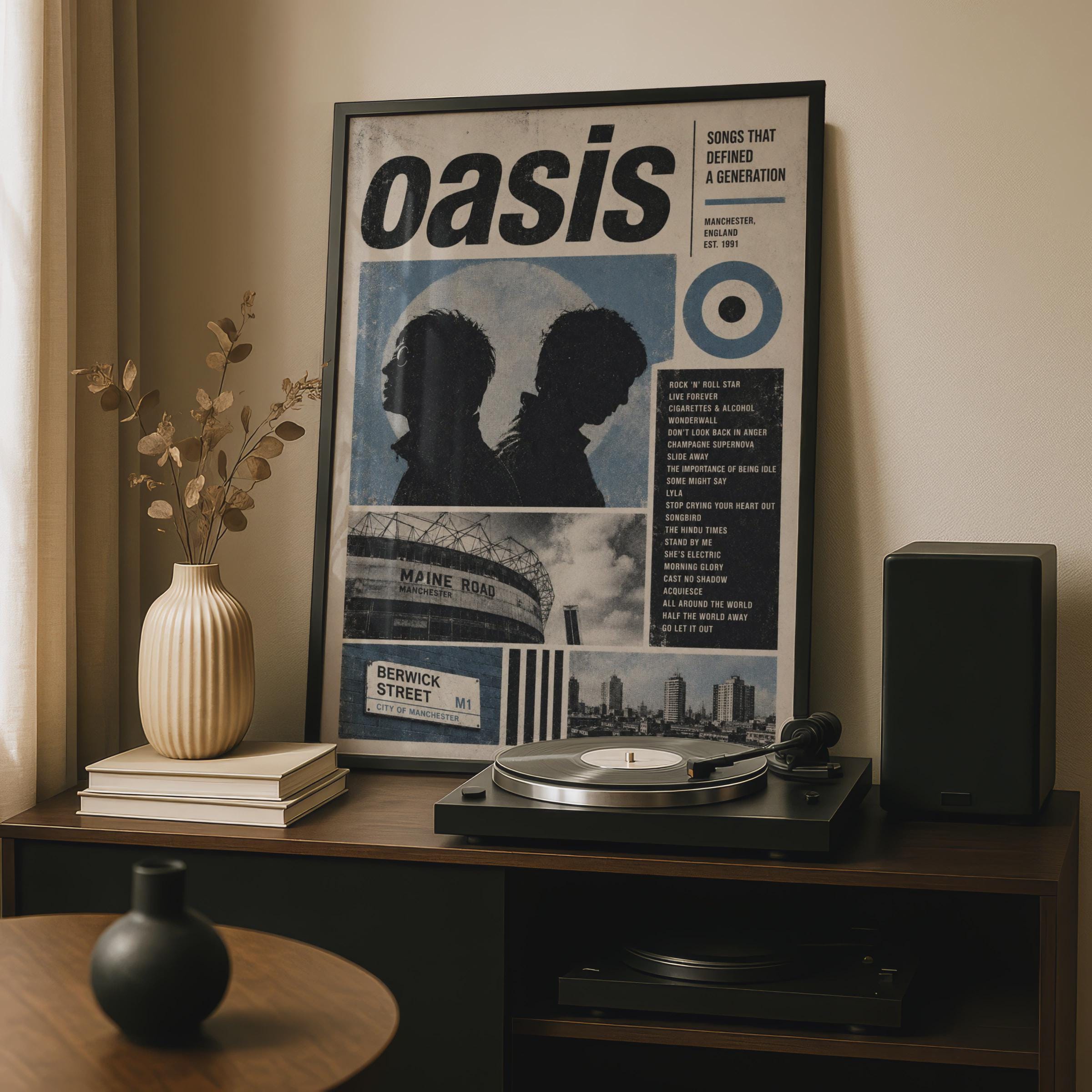 Oasis 90s Poster - Etsy