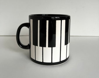 Vintage Large Piano Keys Mug