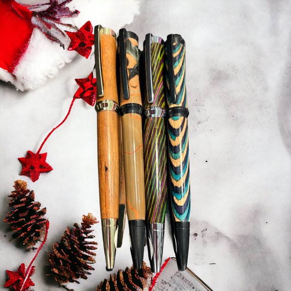 Handmade Wooden and Colorful Pens Contemporary Writing Tools Colorful  Selection, Highly Popular Design Elemental Pens 