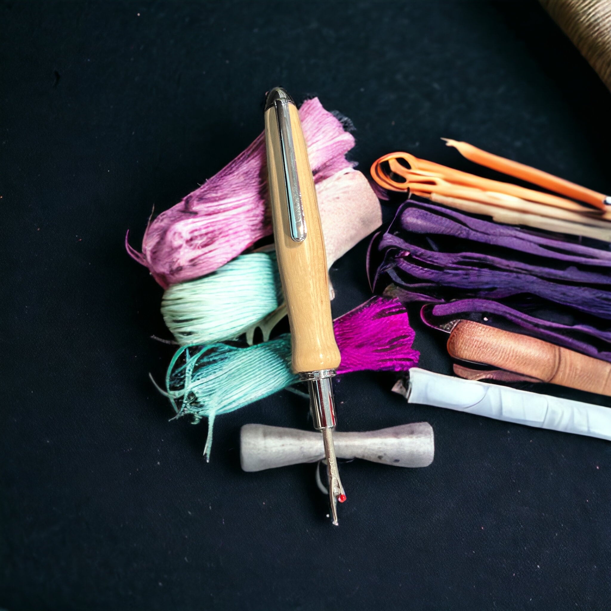 Handmade Wooden Seam Rippers and Stiletto Double and Single Tool Sewing ...