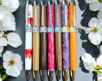 Swarovski Crystal Princess Twist Pen | Elegant and Stylish Pens | Elemental Pens