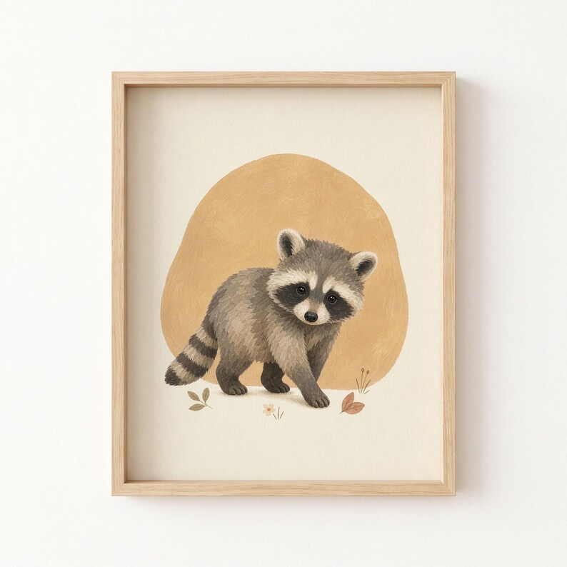 Woodland Nursery Animal Prints, Forest Baby Wall Art Set, Kids Room ...