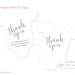 Printable Onesie Favor Tag Template, Baby Shower Favor Tag, Thank You ...