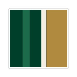 Abstract Racing Stripe Sticker, British Racing Green Brass Geometric Vinyl Decal (Brooklands Green), Car Lover Gift image 8